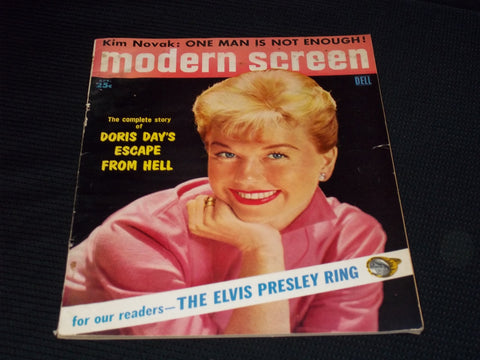 1957 APRIL MODERN SCREEN MAGAZINE - DORIS DAY FRONT COVER - E 15656