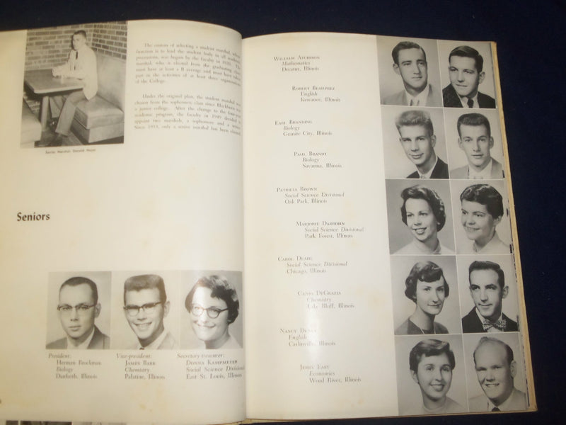 1956 BEAVER TALES BLACKBURN COLLEGE YEARBOOK - CARLINVILLE, IL - YB 1871