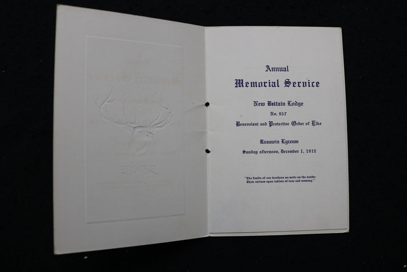 1903-1928 B.P.O. OF ELKS MEMORIAL PROGRAMS - LOT OF 17 - K 3052