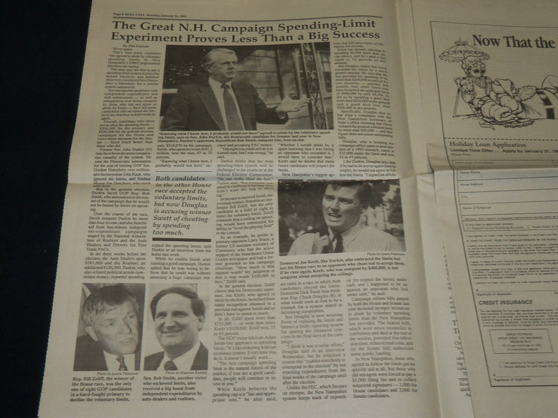 1991 JANUARY 14 ROLL CALL NEWSPAPER - THE MOST HISTORIC VOTE - NP 4946