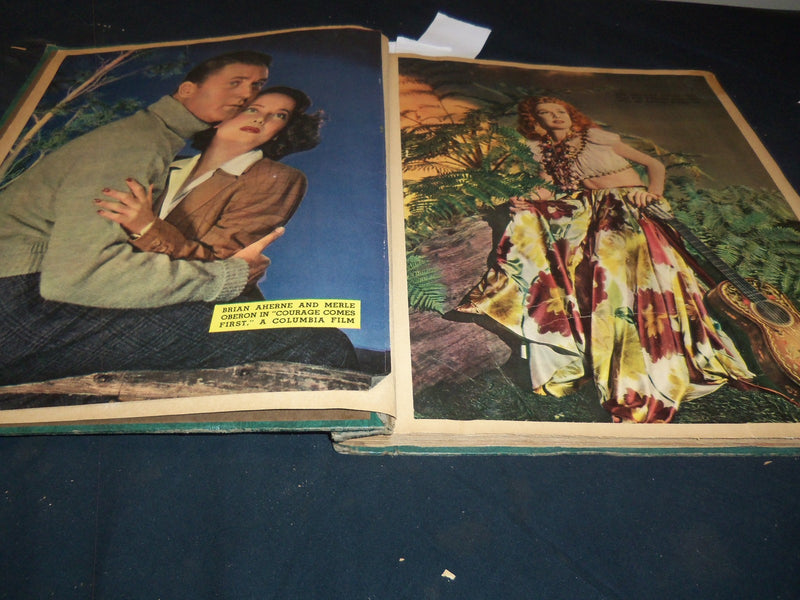 HOLLYWOOD MOVIE STARS SCRAPBOOK - FULL PAGE PHOTOS - 27A