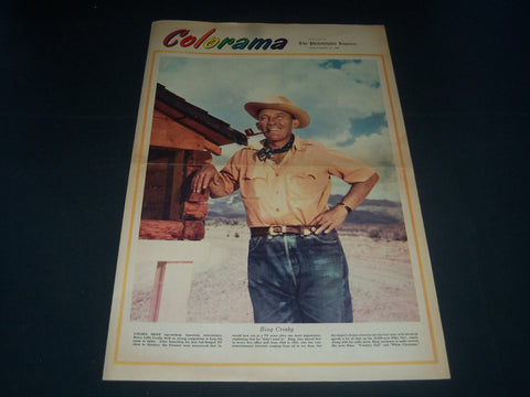 1954 MARCH 21 PHILADELPHIA INQUIRER COLORAMA-BING CROSBY - EDDIE FISHER- NT 7370