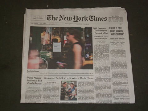 2018 MAY 30 NEW YORK TIMES - TRUMP PRESSED SESSIONS TO END RUSSIA RECUSAL