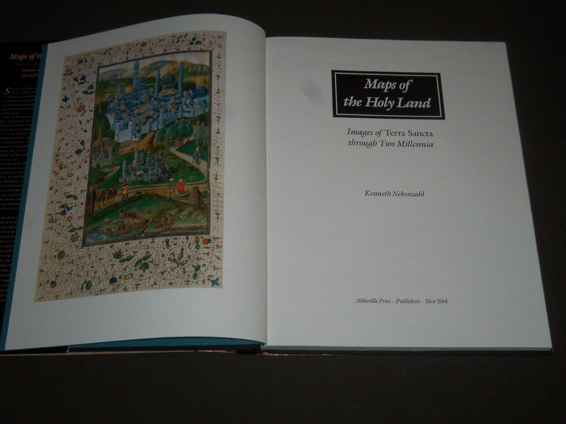 1986 MAPS OF THE HOLD LAND BY KENNETH NEBENZAHL BOOK - GREAT PHOTOS - I 912