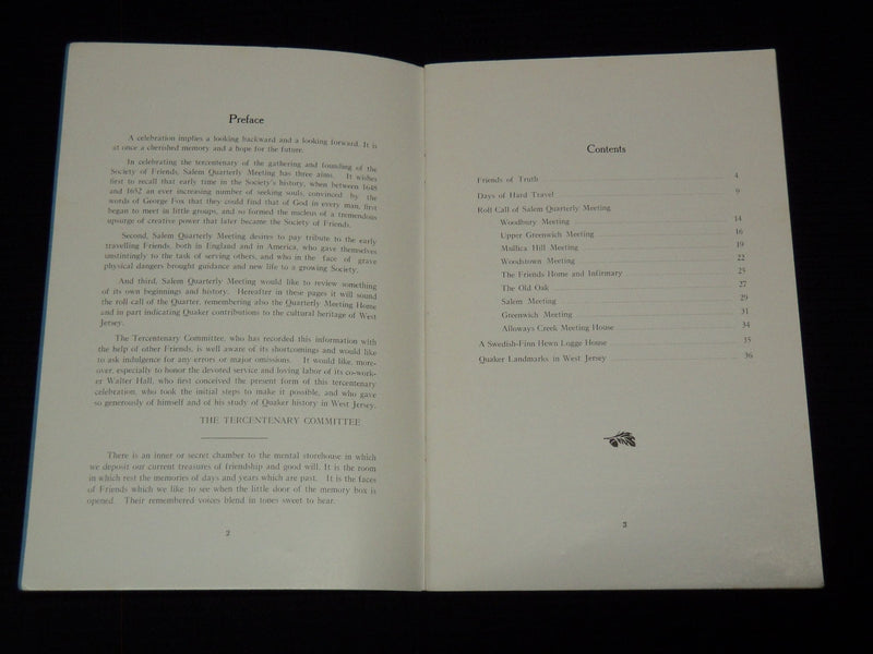 1948 TERCENTENARY RELIGIOUS SOCIETY OF FRIENDS BOOK BY GEORGE FOX - J 7509