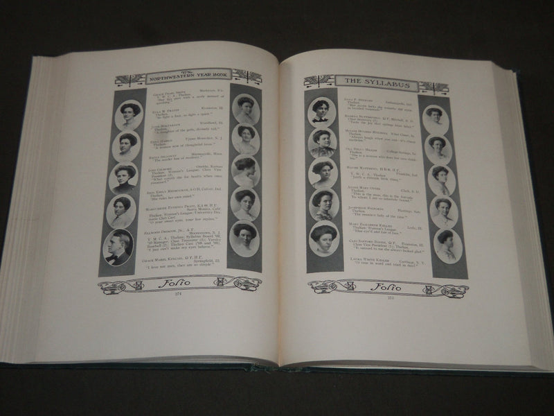 1911 THE SYLLABUS NORTHWESTERN UNIVERSITY YEARBOOK VOLUME 26 - PHOTOS - YB 1012