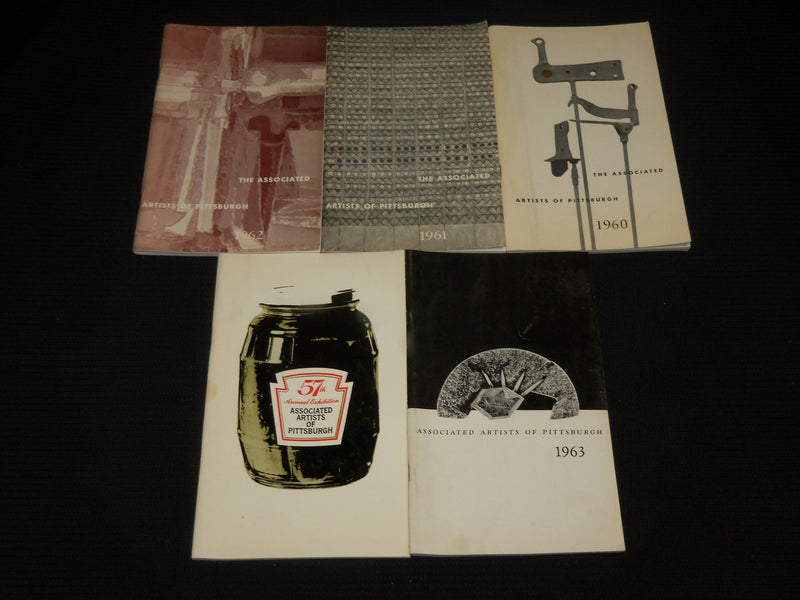 1960-1967 THE ASSOICATED ARTISTS OF PITTSBURGH CARNEGIE LOT OF 5 - O 2366H
