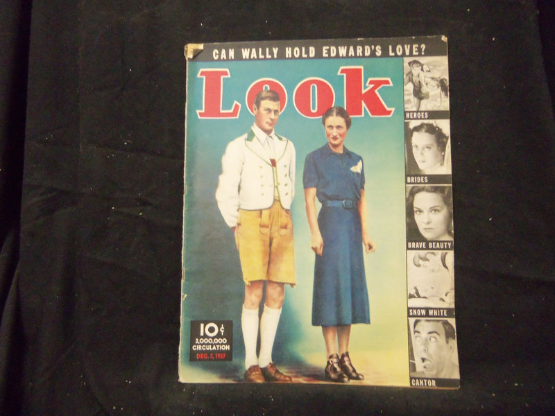 1937 DECEMBER 7 LOOK MAGAZINE - GREAT PHOTOS & ADS - ST 1409