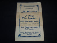 1903 A. BUSHNELL TELEGRAPH POLES & OAK LUMBER PRICE LIST - J 9153