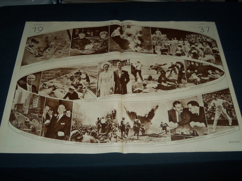 1937 DECEMBER 26 NEW YORK TIMES PICTURE SECTION - NOBEL PRIZE WINNERS - NT 7354