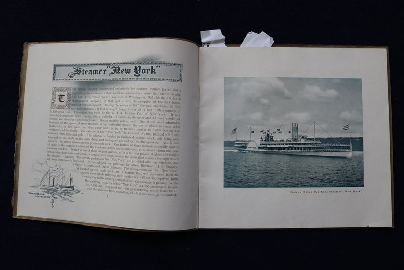 1907 HUDSON REIVER DAY LINE GUIDE SOFTCOVER BOOK - K 901