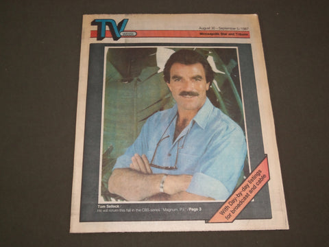 1987 AUG 5- SEP 30 MINNEAPOLIS STAR AND TRIBUNE MAGAZINE - TOM SELLECK - SP 9790