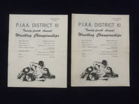 1971-1977 P.I.A.A. WRESTLING CHAMPIONSHIP PROGRAMS - LOT OF 9 - O 2136O