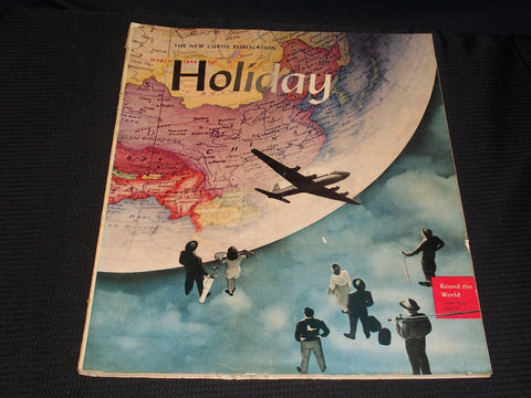 1946 MARCH HOLIDAY MAGAZINE - AROUND THE WORLD NICE FRONT COVER - E 1236