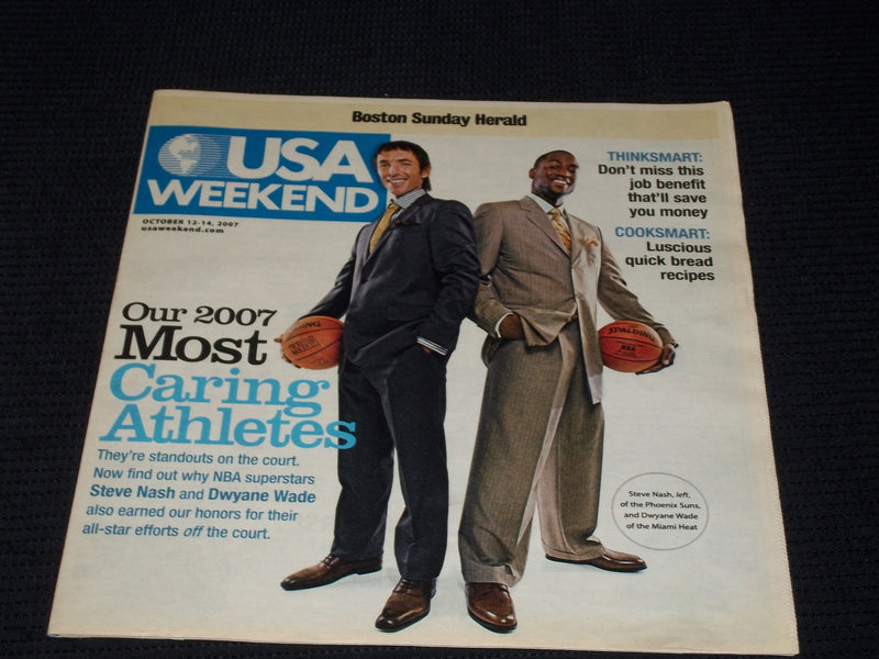 2007 OCTOBER 12 BOSTON SUNDAY HERALD USA MAGAZINE - WADE & NASH - E 5270