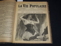 1885 JANUARY-MARCH LA VIE POPULAIRE FRENCH MAGAZINE BOUND VOLUME - R 89A