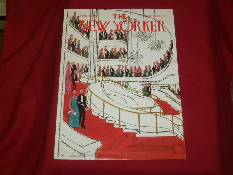 1974 SEPTEMBER 30 NEW YORKER MAGAZINE FRONT COVER ONLY - GREAT ART FOR FRAMING