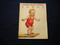 1928 JULY 28 JUDGE MAGAZINE - DR. SEUSS ILLUSTRATIONS - A BATHING GIRL - B 436Y