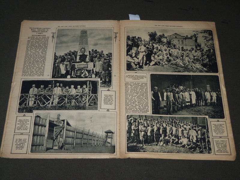 1917 NOVEMBER 8 MID-WEEK PICTORIAL MAGAZINE SECTION - PRESIDENT WILSON - J 3270