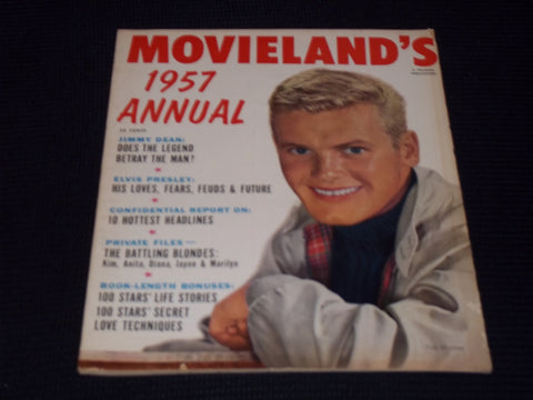 1957 MOVIELAND & TV TIME ANNUAL MAGAZINE - TAB HUNTER COVER - E 15585