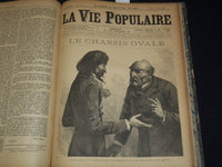 1885 APRIL-JUNE LA VIE POPULAIRE FRENCH MAGAZINE BOUND VOLUME - ZOLA - R 89C