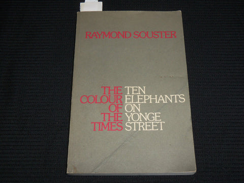 1973 THE COLOUR OF THE TIMES SOFTCOVER BOOK - TEN ELEPHANTS - SIGNED - J 7023