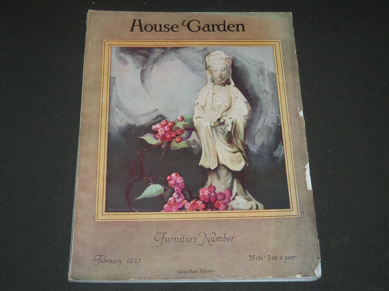 1923 FEBRUARY THE HOUSE & GARDEN MAGAZINE - GREAT PHOTOS & ADS - ST 475
