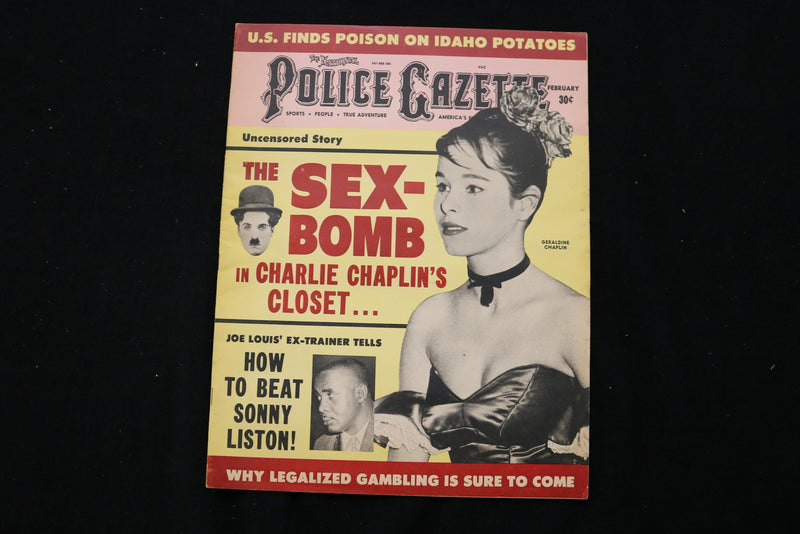 1964 FEBRUARY POLICE GAZETTE MAGAZINE - GERALDINE CHAPLIN COVER - E 10051