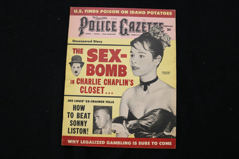 1964 FEBRUARY POLICE GAZETTE MAGAZINE - GERALDINE CHAPLIN COVER - E 10051