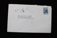 1967 JAN 4 MRS. JOHN V. (MARY) LINDSAY THANK YOU LETTER AND ENVELOPE - K 2761