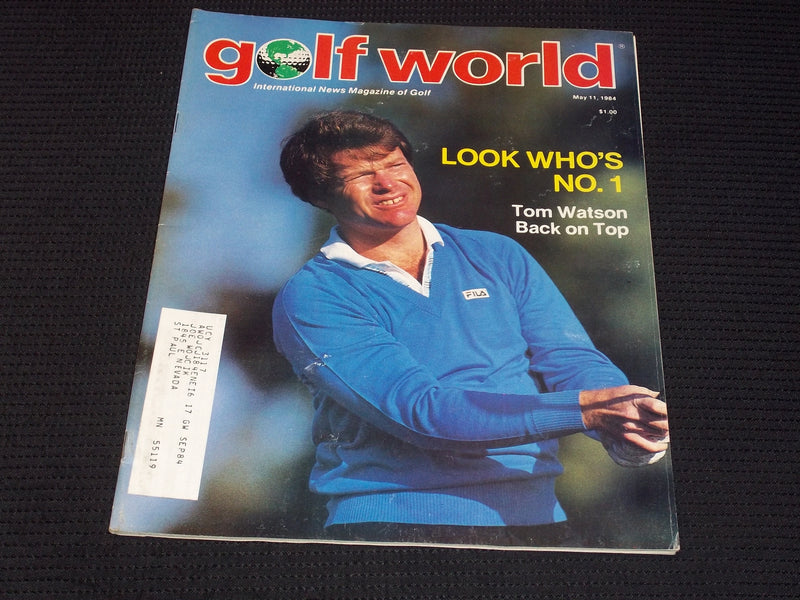 1984 MAY 11 GOLF WORLD MAGAZINE - TOM WATSON FRONT COVER - E 6834