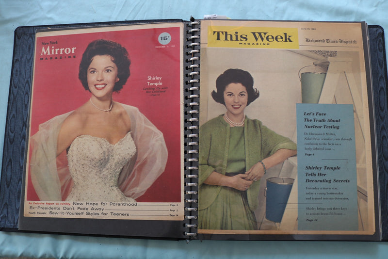 MOVIE STAR SCRAPBOOK - SHIRLEY TEMPLE - JOHN TRAVOLTA - RAQUEL WELCH - E 26484