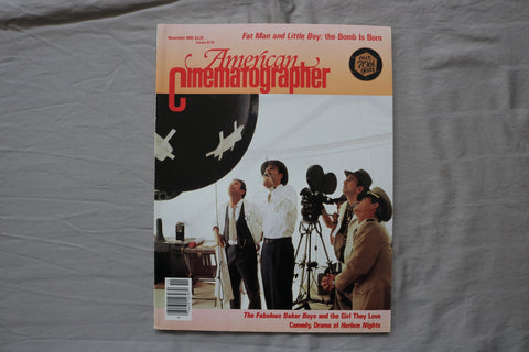 1989 NOV AMERICAN CINEMATOGRAPHER MAGAZINE - FAT MAN LITTLE BOY COVER - E 19879