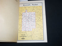 1960'S BRUXELLES POCKET GUIDE - ENGLISH & FRENCH TEXT - 32 MAPS - J 9292