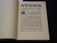 1908 OCTOBER-1909 MARCH THE CRAFTSMAN MAGAZINE BOUND VOLUME - KD 7887