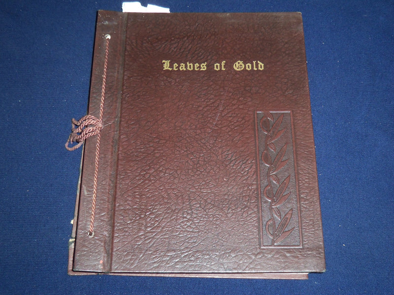 1964 LEAVES OF GOLD AN ANTHOLOGY BOOK BY CLYDE LYTLE - PRAYERS - KD 1378I