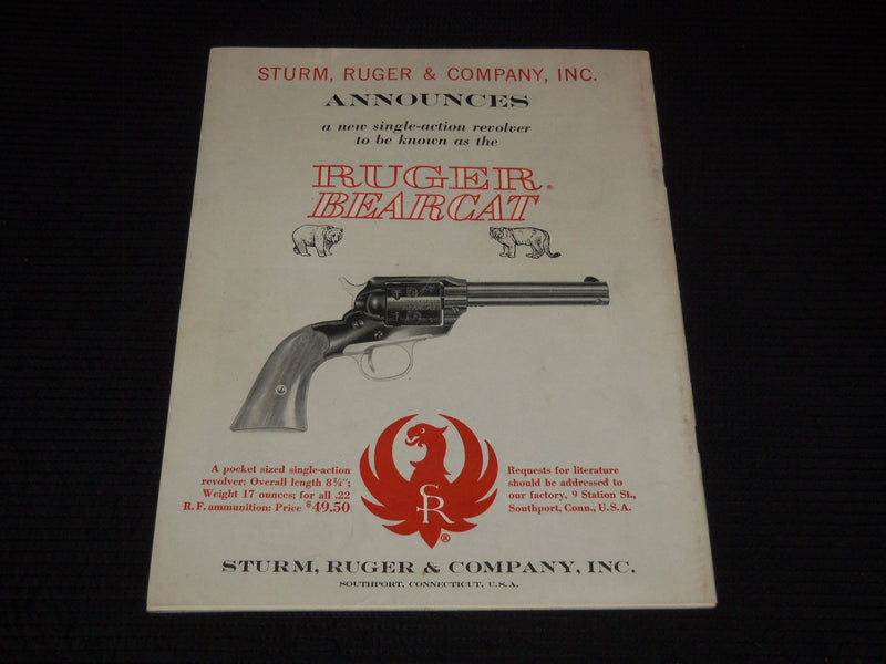 1958 OCTOBER GUNS MAGAZINE - BIG SIXES FOR BIG GAME COVER - E 12555
