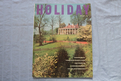 1959 JUNE HOLIDAY MAGAZINE - WASHINGTON, D.C. - CAMBRIDGE UNIVERSITY - SP 4786X