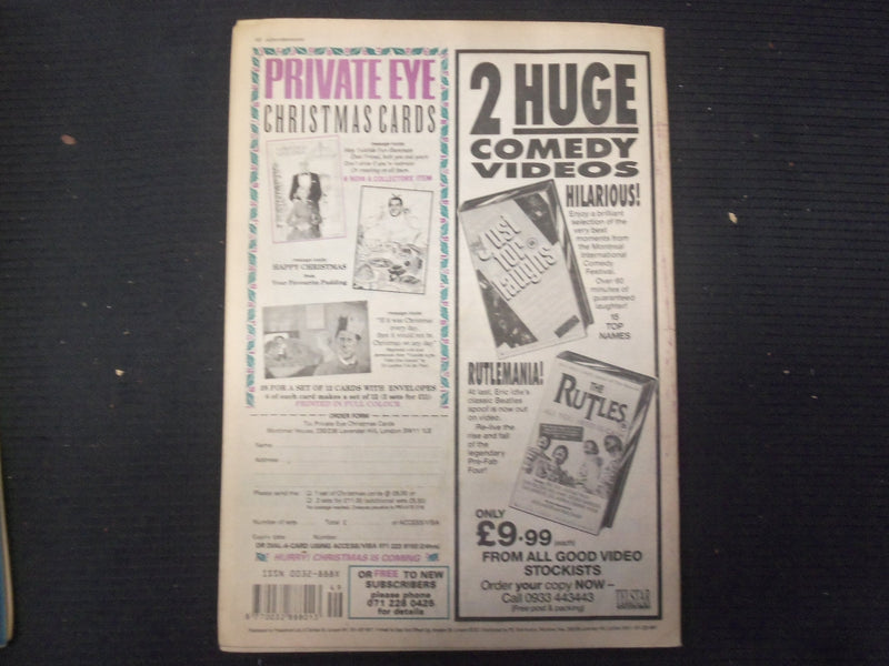1990 DECEMBER 7 PRIVATE EYE MAGAZINE - MARGARET THATCHER FRONT COVER - E 8161