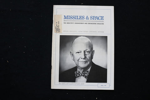1961 APRIL MISSILES & SPACE MAGAZINE - DAN A. KIMBALL COVER - E 10505