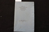 1917 LIST OF PUBLICATIONS AND EXHIBITION CATALOGUES 1884-1916 -SOFTCOVER- K 2235