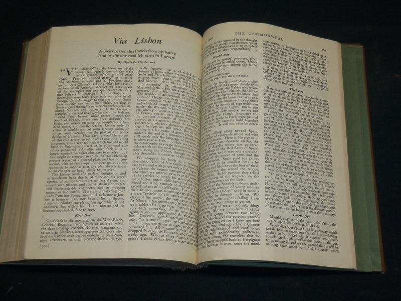 1940 APRIL-OCTOBER THE COMMONWEALTH MAGAZINE BOUND VOLUME NO. 32 - R 383