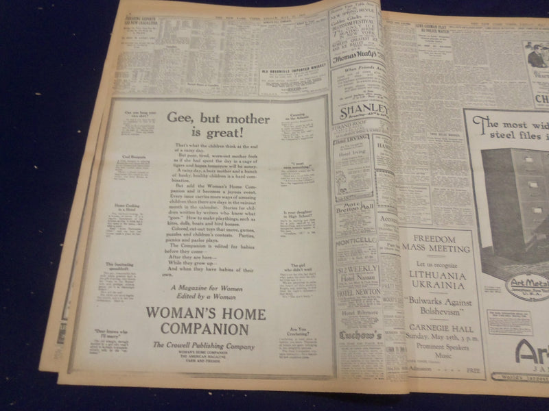 1919 MAY 23 NEW YORK TIMES - ALLIES MODIFY REPARATION TERMS - NT 9260