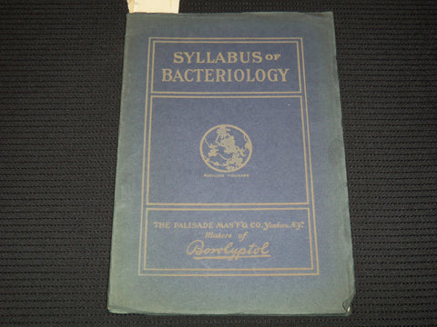 1901 SYLLABUS OF BACTERIOLOGY DESIGNED TO AID PHYSICIAN - 5 PLATES - J 7953