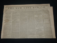 1854 APRIL 12 NEW YORK HERALD NEWSPAPER - THE TEMPEST - LEGISLATURE - NP 4891