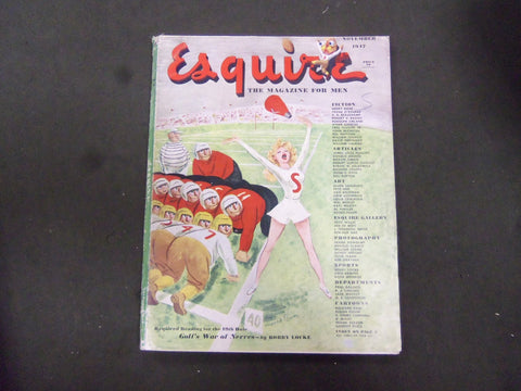 1947 NOVEMBER ESQUIRE MAGAZINE - NICE ILLUSTRATIONS, COVER AND ADS - ST 2739