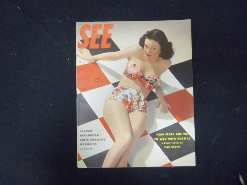 1948 SEPTEMBER SEE MAGAZINE-NICE COVER PHOTO & INSIDE STORIES & PHOTOS - ST 3249