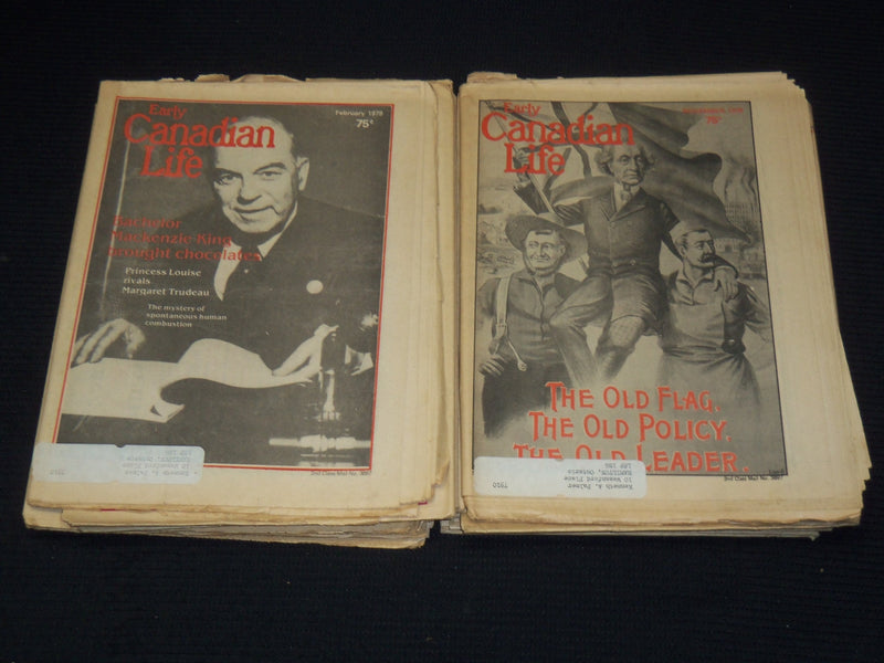 1978-1979 EARLY CANADIAN LIFE MAGAZINES LOT OF 23 ISSUES - O 3815