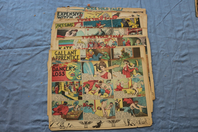 1930'S TWICE TOLD TALES COLOR PANELS - APPROXIMATELY 70 PIECES - NP 9230
