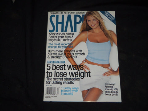 2002 MARCH SHAPE MAGAZINE - HEIDI KLUM COVER - B 193